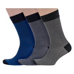 Комплект носков мужских Носкофф 3-НМ84 разноцветных 25