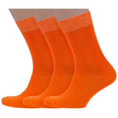 Комплект носков мужских Носкофф 3-АС3 оранжевых 23-25