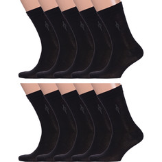 Комплект носков мужских LorenzLine 10-А3 черных 27, 10 пар