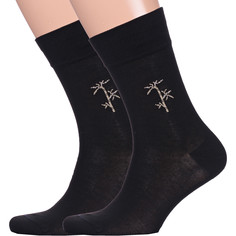 Комплект носков мужских LorenzLine 2-Н16 черных 27, 2 пары