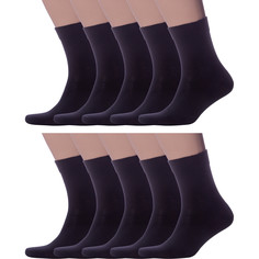 Комплект носков мужских LorenzLine 10-Н17 черных 29, 10 пар