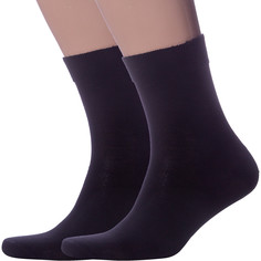 Комплект носков мужских LorenzLine 2-Н17 черных 27, 2 пары