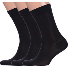 Комплект носков мужских LorenzLine 3-А1 черных 25, 3 пары