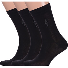 Комплект носков мужских LorenzLine 3-А3 черных 29, 3 пары