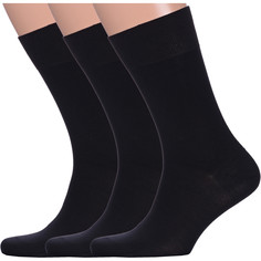 Комплект носков мужских LorenzLine 3-Н18 черных 25, 3 пары
