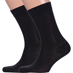Комплект носков мужских LorenzLine 2-А1 черных 25, 2 пары