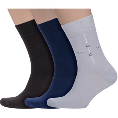 Комплект носков мужских Носкофф 3-АС3 разноцветных 23-25