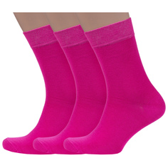 Комплект носков мужских Носкофф 3-АС3 розовых 23-25