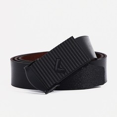 Ремень мужской 9711466 чёрный, 120х3,5 см No Brand