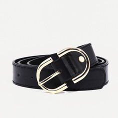 Ремень женский 9720651 черный, 110х3 см No Brand