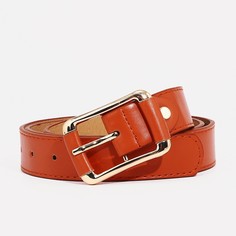 Ремень женский 9720665 оранжевый, 110х3 см No Brand