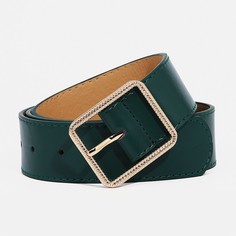 Ремень женский 9720661 зеленый, 100х4 см No Brand