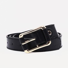 Ремень женский 9720663 черный, 110х3 см No Brand