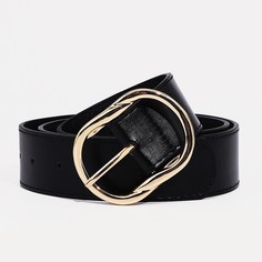 Ремень женский 9720669 черный, 110х4 см No Brand