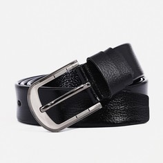 Ремень мужской 9901199 чёрный, 120х3,8 см No Brand