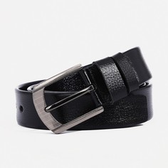 Ремень мужской 9901197 чёрный, 120х3,8 см No Brand
