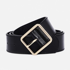 Ремень женский 9720657 черный, 100х4 см No Brand