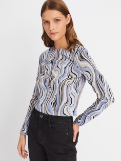 Лонгслив женский Zolla 22342313505151J0 голубой XS