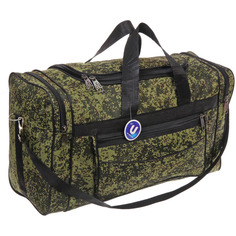 Дорожная сумка унисекс UltraMarine KANADA зеленый камуфляж, 60х34х25 см