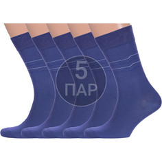Комплект носков мужских Para Socks 5-M2D18 синих 25-27, 5 пар