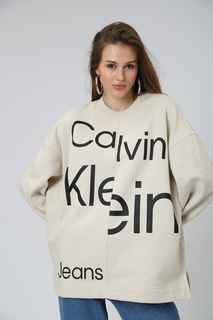 Толстовка женская Calvin Klein Jeans J20J219761ACF белая, размер M
