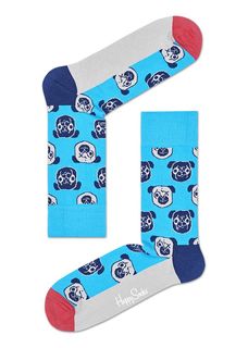 Носки унисекс Happy socks PEW01 6000 голубые 29
