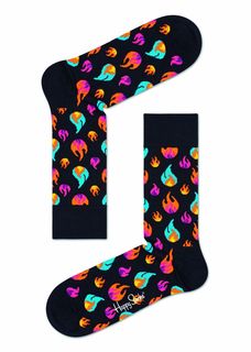 Носки унисекс Happy socks FLM01 черные 25