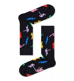 Носки унисекс Happy socks MPY01 9300 черные 29