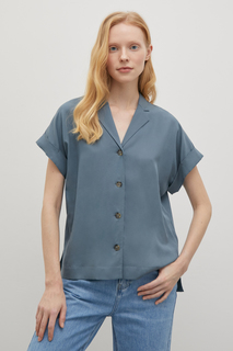 Рубашка женская Finn Flare FSC11064 серая XL