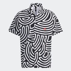 Рубашка Adidas для мужчин, H58186, White, Black, размер S