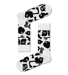 Носки унисекс Happy socks NGT01 белые 25