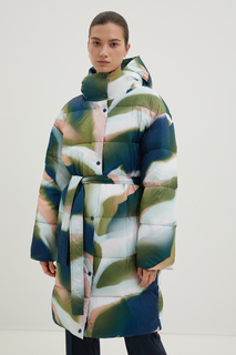 Пуховик-пальто женский Finn-Flare FWD11072 разноцветный XS