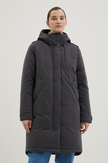 Пуховик-пальто женский Finn-Flare FWD11021 серый XL