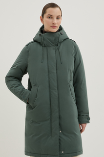 Пуховик-пальто женский Finn-Flare FWD11021 зеленый L