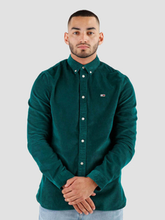 Рубашка мужская Tommy Jeans DM0DM15145L6O зеленая, размер L