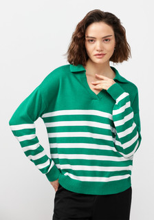 Пуловер женский Vivawool 311827 зеленый 52 RU