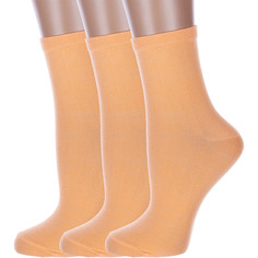 Комплект носков женских Hobby Line 3-Нжх339-21 оранжевых 36-40, 3 пары