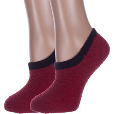Комплект носков женских Hobby Line 2-Нжмпу2036 бордовых 36-40, 2 пары