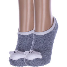 Комплект носков женских Hobby Line 2-Нжмту2163-13 серых 36-40, 2 пары