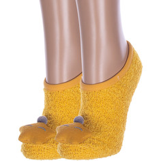 Комплект носков женских Hobby Line 2-Нжмту2163-17 желтых 36-40, 2 пары