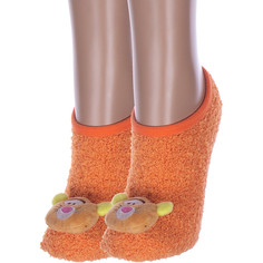 Комплект носков женских Hobby Line 2-Нжмту2163-12 оранжевых 36-40, 2 пары