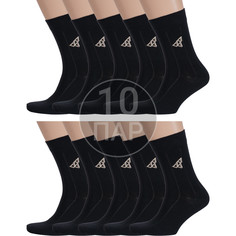 Комплект носков мужских Борисоглебский трикотаж 10-4С933 черных 25-27