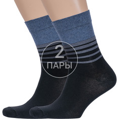 Комплект носков мужских Борисоглебский трикотаж 2-4С960 разноцветных 29-31, 2 пары