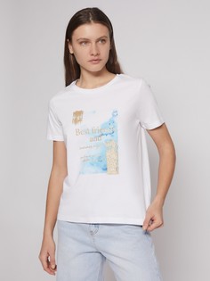 Футболка женская Zolla 22223327316301A0 белая XL