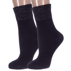 Комплект носков женских Hobby Line 2-Нжа6160 черных 36-40, 2 пары