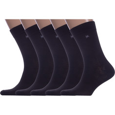 Комплект носков мужских Hobby Line 5-Нм061-01 черных 39-44, 5 пар