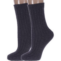 Комплект носков женских Hobby Line 2-Нжкшм6575 серых 36-40, 2 пары