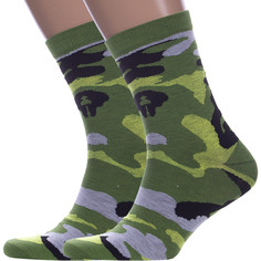 Комплект носков мужских Hobby Line 2-Нм060-3 зеленых 39-44, 2 пары