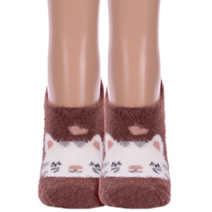 Комплект носков женских Hobby Line 2-Нжпуху9501 коричневых 36-40, 2 пары