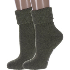 Комплект носков женских Hobby Line 2-Нжш33-01 зеленых 36-40, 2 пары